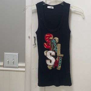 SALSA unique sweater tank top